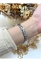 Stoned Cord Round Silver Pink Dial Women Wrist Watch - 3