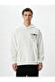 Oversize Hoodie with Printed Slogan on the Back and Kangaroo Pocket - 3