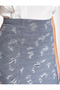 Women's Navy Blue Skirt 7YAL71363JK - 5