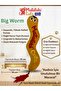 Big Worm Plush Fabric Cat Toy with Sound and Matatabi Content (Does Not Contain Catnip) - 4