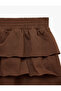 Layered Flounce Comfortable Fit Cotton Mini Sports Shorts Skirt - 4