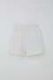 Girl's Shorts Skirt with Bow Accessory and Ruffles Age 6-10, Ecru - 5