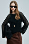 Kırke Women's Cotton Sweater Black - 5
