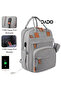 A1 Dark Grey Diaper Bag Backpack Baby Essentials Travel Tote Multifunction Waterproof with Changing - 4