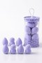 Mini Size 8-Piece Purple Makeup Sponge Set - 2 cm X 3 cm Makeup Application Sponge