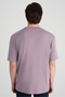 Slim Fit Lilac Pique Textured T-Shirt - 3
