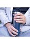 Klunken Vacuum Bottle 0.5L - Royal Blue Stainless Steel 18/8 Double-Wall Vacuum Insulated Water Bottle – 500ml Cork Screw Lid with Webbing Strap, Leak-Resistant Hot & Cold Drink Flask for Outdoor Use - 3