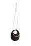 Women's Black Long Strap Quilted Mini Evening Dress Bag 26Pbd2466Kp - 6