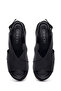 Women's Black Ankle Boots Buckled Wedge Heel Leather Sandals 26Sfd181518 - 5