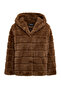 Vienna Women's Mustard Hooded Teddy Coat 25Wge5630Ff - 3