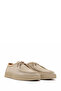 Men's Beige Lace-Up Thick Soled Suede Leather Casual Shoes 26Sfd630610 - 2