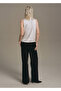 High Collar Satin Blouse - 4