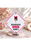 Caution: Baby in Car / Forex - Dekota Warning Sign 15X15 cm 4.5 mm