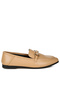 Women Horsebit Embellished Loafers in Tan - 2