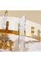 Grossvenor Handcrafted Glass 6-light E27 Luxury Chandelier 63x63x41cm - Gold - 3