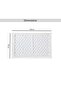 Havensoft Checkered Frame Turkish Cotton Bathmat 70x120 Cm-white - 5