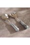 Mison 2-Piece Marble Salad Serving Set -Grey