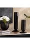 Salvador Metal Cylindrical Shape Vase 12.5x12.5x24cm- Bronze - 4