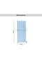 Axis Stripe Printed Water Repellant Outdoor Sun Lounging Seat Pad 55x182x5cm - Blue - 6