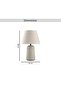 Sanada E27 Ceramic Table Lamp 25x39cm - Beige - 6
