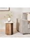 Crema End Table Marble - Cream Brown