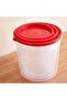 Fresco 3-piece Food Container -clear & Red - 3