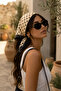 White Scarf with Black Dots - 2