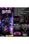 Luxury Glow Costume Party Set with Bracelet, Earrings, Ring, and Stickers - 152 Pieces - 2