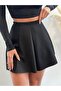 Black Pleated Mini Skirt - 2