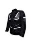 Motorcycle Coat Maxdura Fabric 4 Seasons Reflector Long Model Ark01 Grey - 2