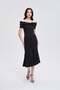 Plain Pleated Sleeveless Midi Dress