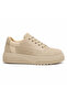 Selective Beige Leather Men's Shoes - Easy-To-Clean Smart Casual Premium Sneaker Kb X516 - 3