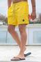 Yellow Patterned Men's Swim Shorts 6367 - 2