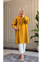 6435 - Comfortable Buttoned Shawl Detailed Long Women's Viva Cap - 3