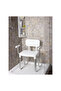 Cappadocia Non Slip Legs Bathroom Stool with Back and Arm Support - 5