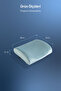 Visco Orthopedic Lumbar Support Pillow, Office, Car, Chair, Seat, Back Pillow Cushion, 38X33X12 cm - 2