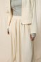 Stone Colored Muslin Skirt and Cargo Pocket Set - 3