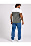 Men's Large Size Crew Neck T-Shirt with Pockets and Inserts 26144 Military Green - 2