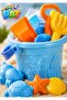 Sand Fun Ultimate Premier Set - Beach Bucket with Castle Molds and Tools - 7