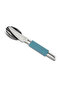 Leisure Cutlery Stainless Steel Travel Cutlery Set with Silicone Wrap, Compact Fork, Knife & Spoon Set for Camping, Office & Backpacking Use (Multiple Colors Available)