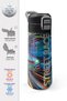 Kids Multi-Colored Racing Car Patterned Steel Thermos with Straw and Direct Drinking Feature 500 ml 38141