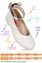 Ankle Skin Velcro Girls' Bowknot Ballerina Shoes Ankle-Tied - 2