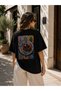 Women's Oversize Printed 100% Cotton T-Shirt - 2