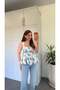 Lily Bloom Floral Blouse Blue - 2