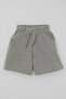 Boy's Shorts Set with Lettering Printed Shorts and Lacing Accessories, Ages 1.5-5, Ecru - 7