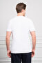 Men's White Trend Crew Neck Dynamic Fit Cotton T-Shirt - 6