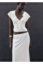 Polka Dot Pattern Long Skirt - 6