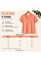 DIANA V Yaka Basic Tişört - 6