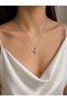 Women's Stainless Steel Silver Color Heart Necklace - 2