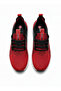 Lace-Up Knit Unisex Sneakers-Red Black - 5